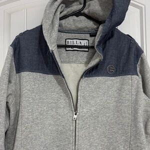 Billabong Heather Gray and Navy Jacket